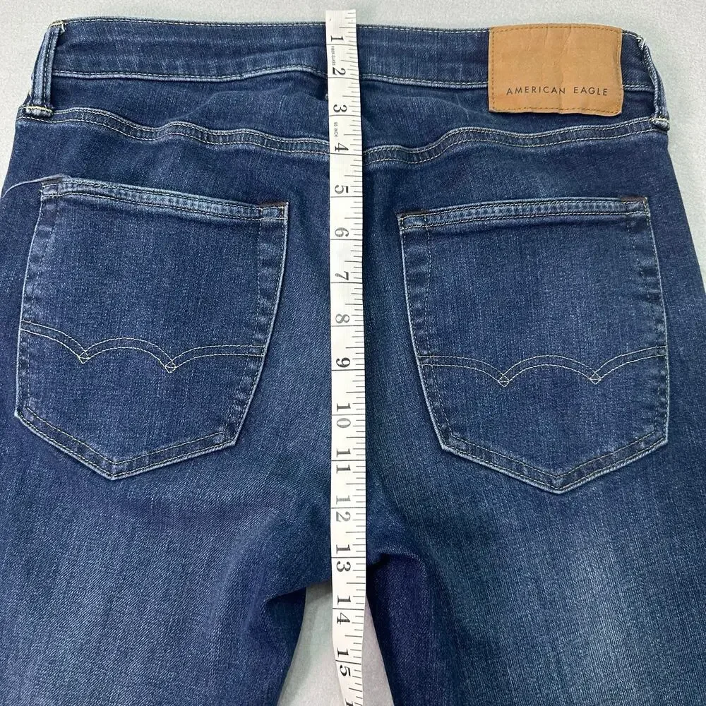 American Eagle AirFlex+ Slim Straight Stretch Jeans Dark Wash Men’s 30x32